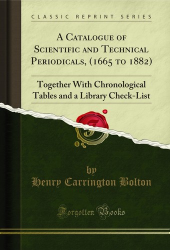 Catalogue scientific and - of,