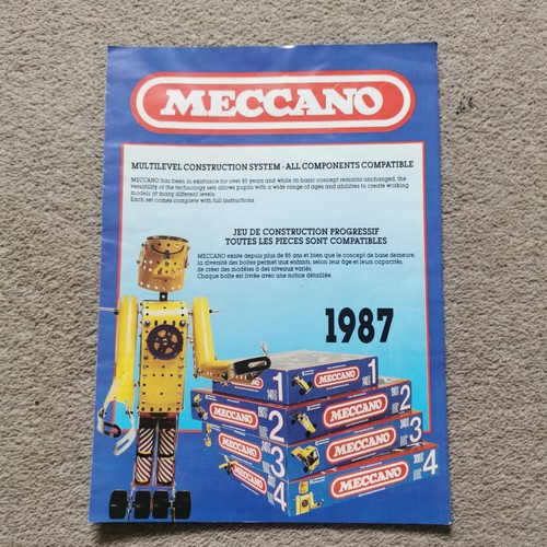 Meccano vintage 1987 flyer - vintage,