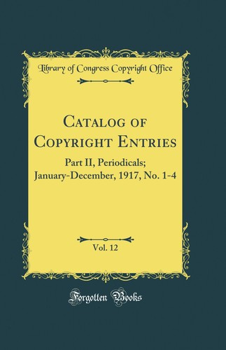 Catalog copyright entries - of,