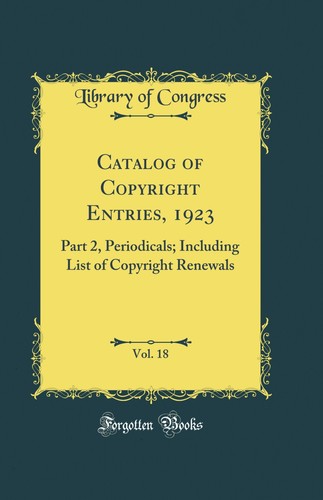 Catalog copyright entries - catalog, of